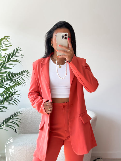 Jenny blazer coral