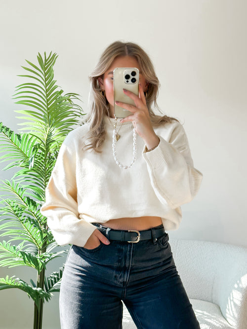 Mila knit crème