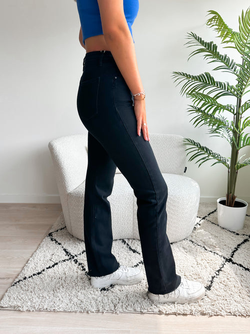 Tall - Stretch - Floor straight jeans black