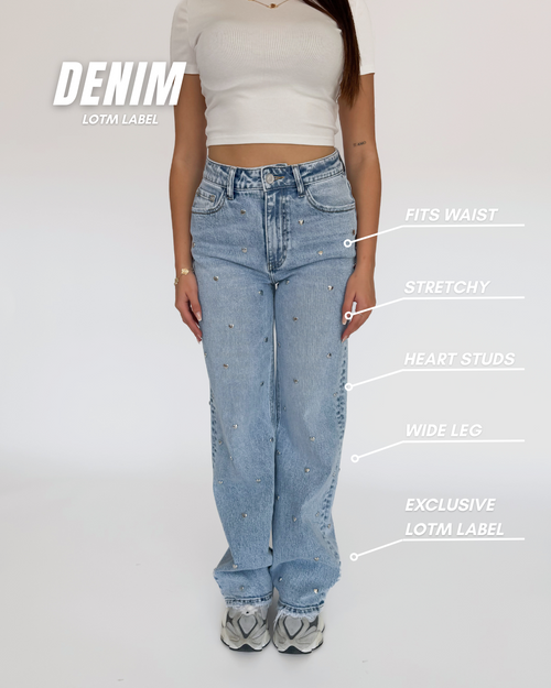 Stretch - Lou wide jeans light denim