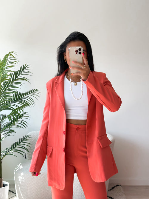 Jenny blazer coral