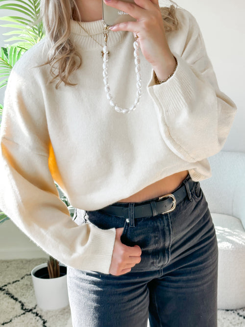 Mila knit crème