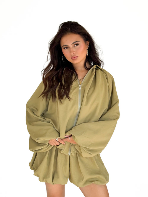 Maud balloon skort olive