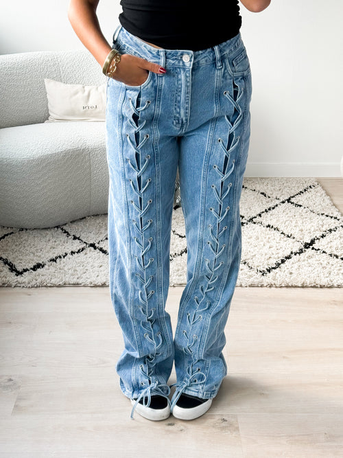Stretch - Gigi wide jeans light denim