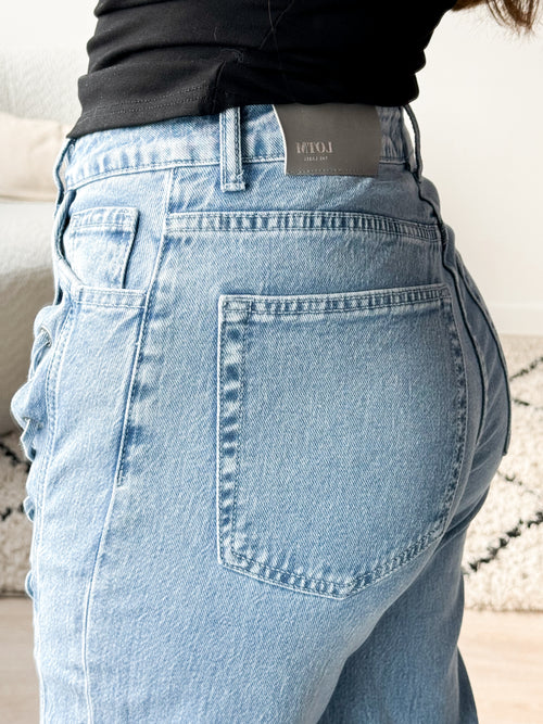 Stretch - Gigi wide jeans light denim