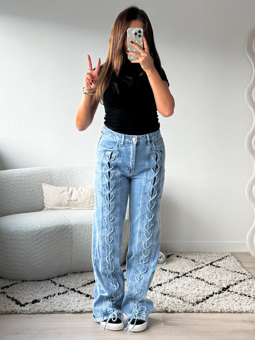 Stretch - Gigi wide jeans light denim