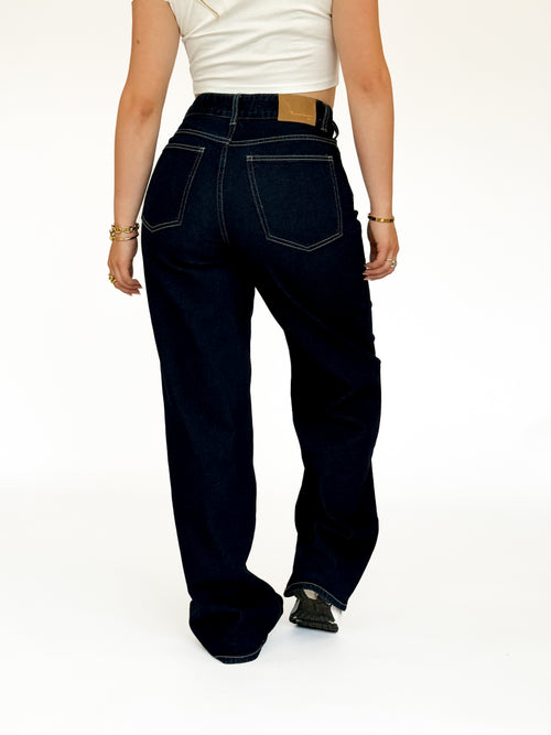 Stretch - Kaylee wide jeans navy blue