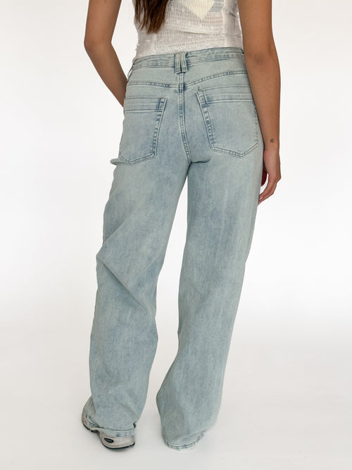 Stretch - Evi wide jeans light denim
