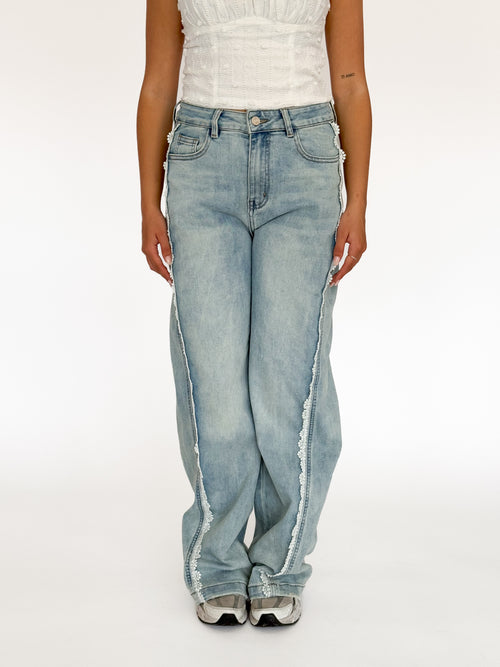 Stretch - Daisy wide jeans light denim