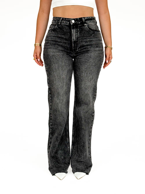 Tall - Stretch - Ayla wide jeans anthracite