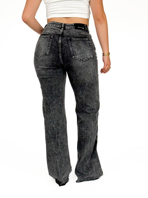 Tall - Stretch - Ayla wide jeans anthracite
