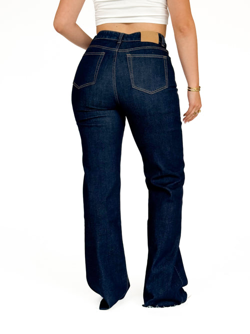 Tall - Stretch - Ayla wide jeans navy blue