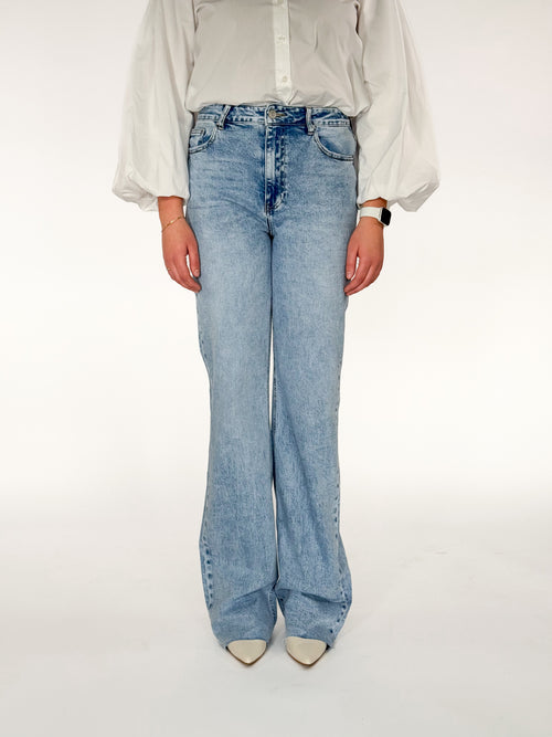 Extra tall - Stretch - Ayla wide jeans extra light denim