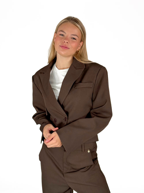 Donna blazer brown
