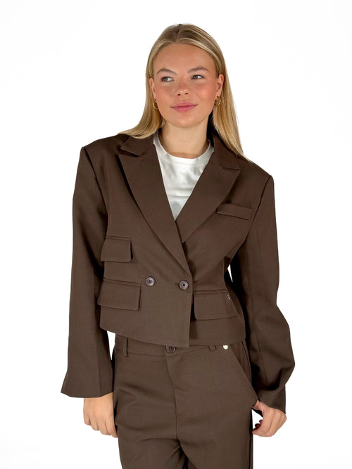 Donna blazer brown