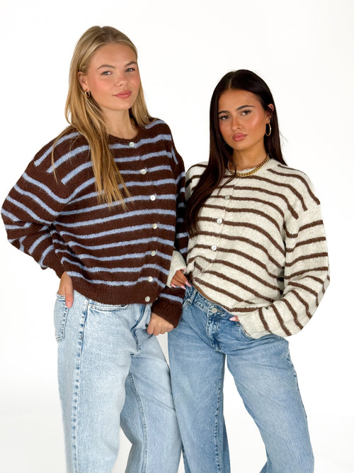 Jana knit crème-brown