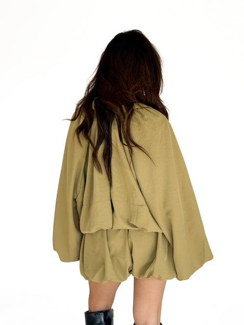 Maud balloon skort olive
