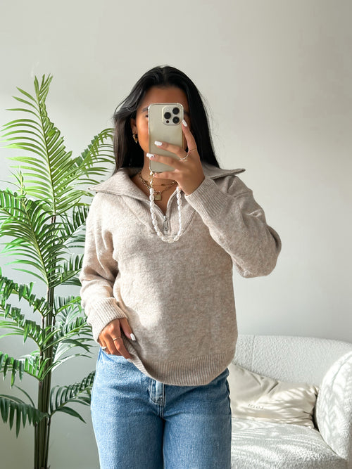 Zoë knit beige