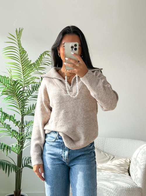 Zoë knit beige