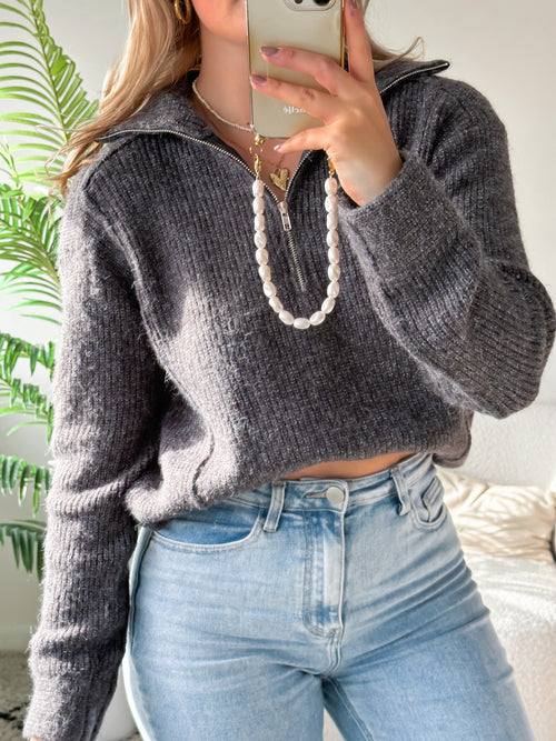 Macy knit dark grey