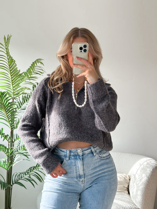 Macy knit dark grey