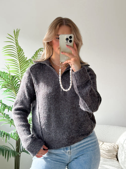 Macy knit dark grey