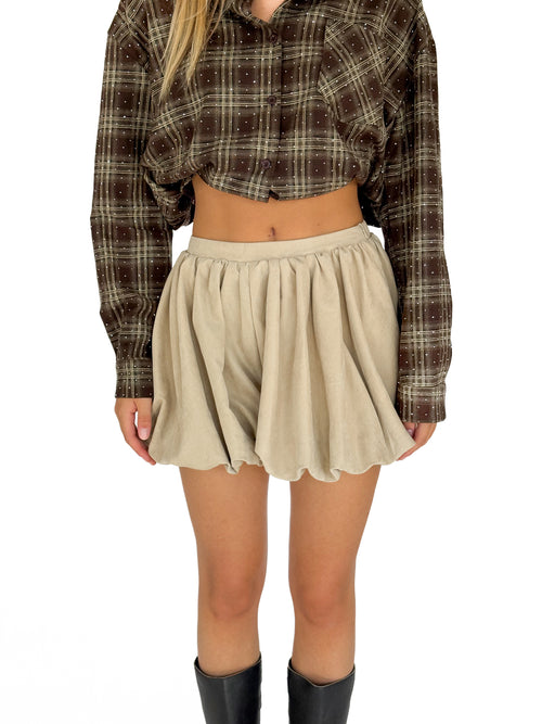 Joy balloon skort beige