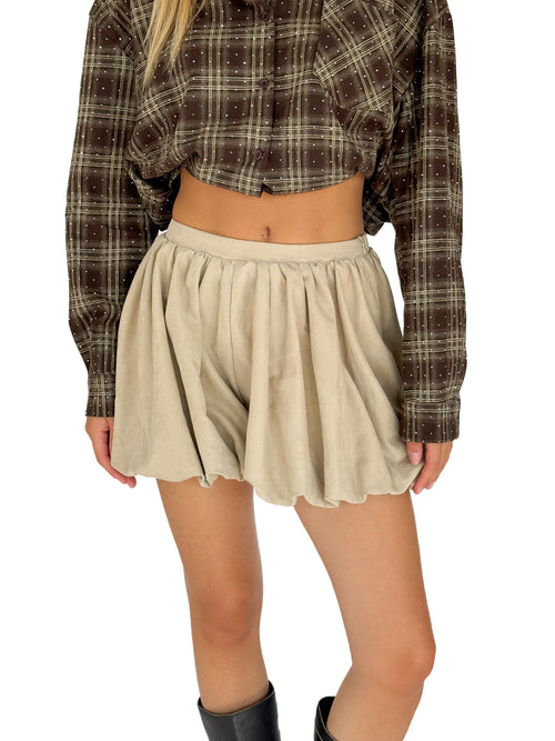 Joy balloon skort beige