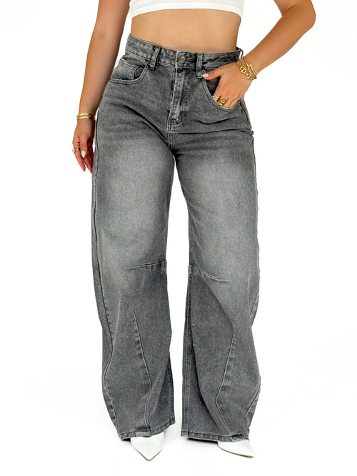 Stretch - Sterre balloon jeans grey