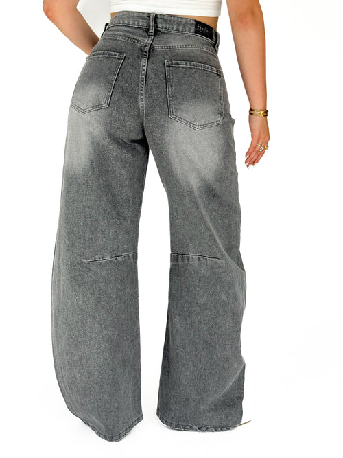 Stretch - Sterre balloon jeans grey