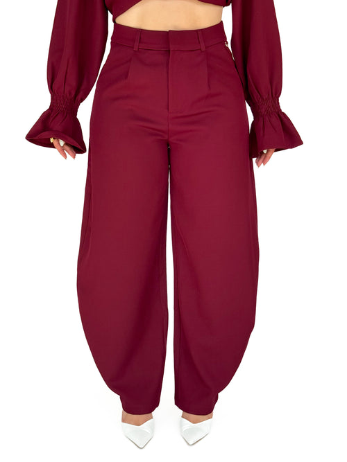 Nina balloon pants bordeaux