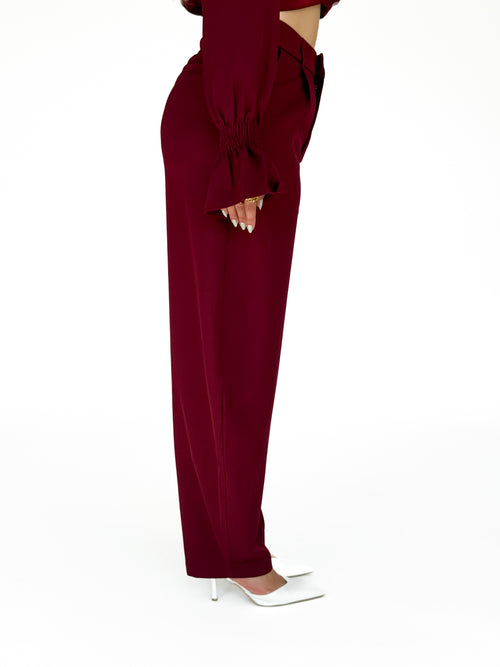 Nina balloon pants bordeaux