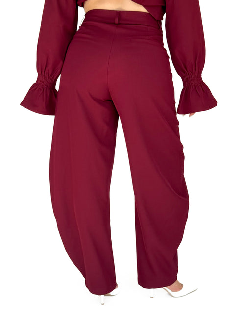 Nina balloon pants bordeaux