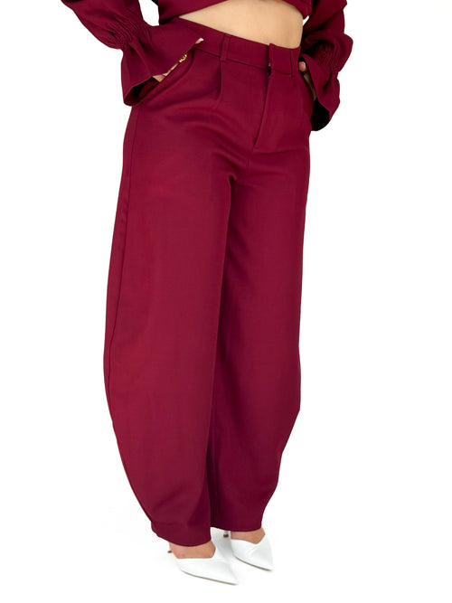 Nina balloon pants bordeaux