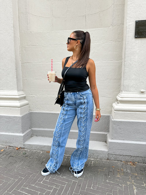 Stretch - Gigi wide jeans light denim