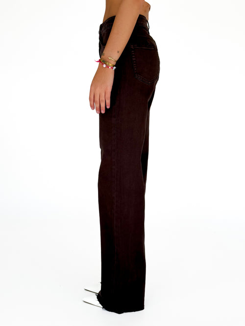 Tall - Stretch - Ayla wide jeans brown