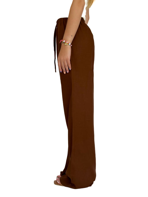 Tall - Lana linnen pants brown