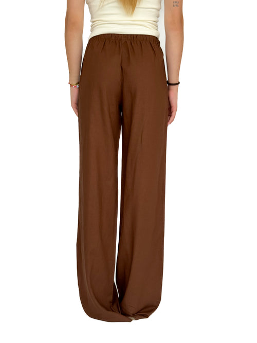 Tall - Lana linnen pants brown