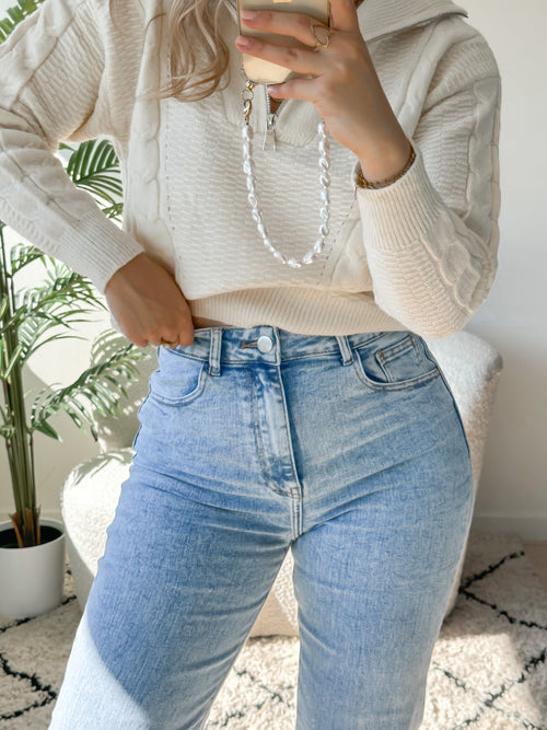 Stretch - Iris wide jeans