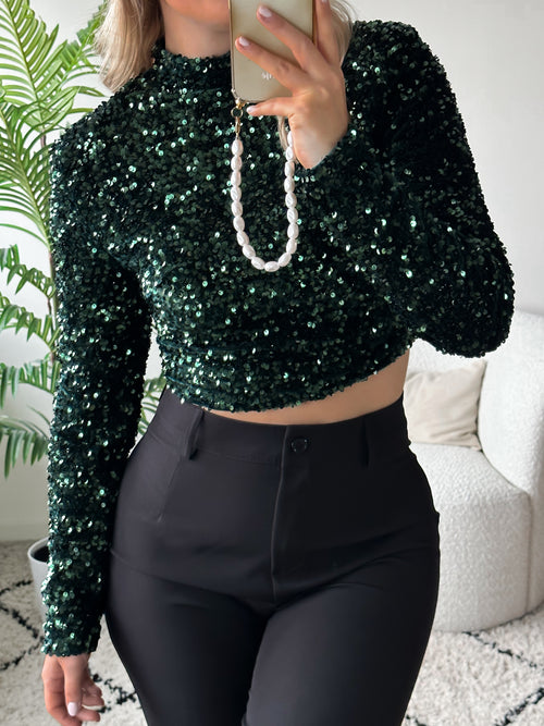 Lucy top forest green