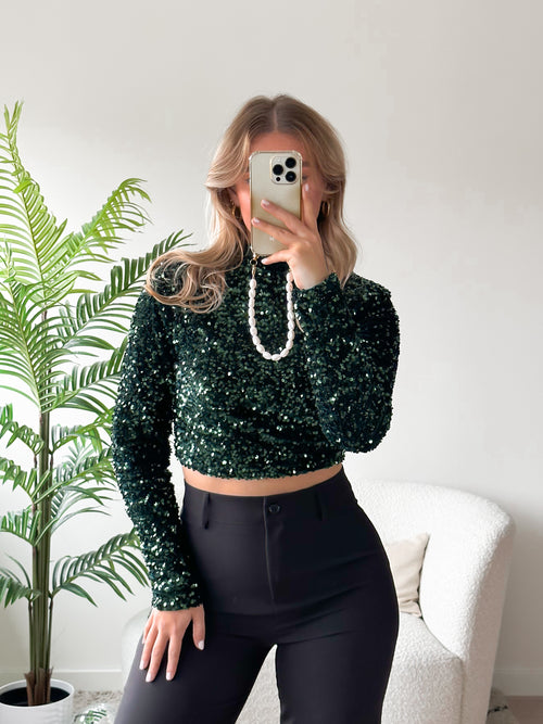 Lucy top forest green