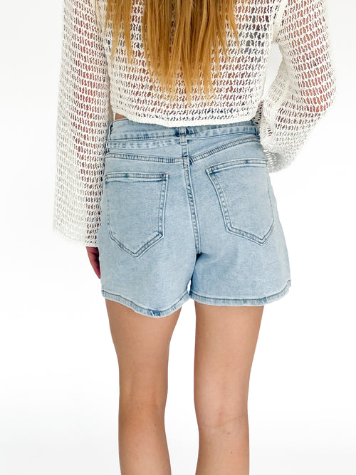 Stretch - Zara short light denim