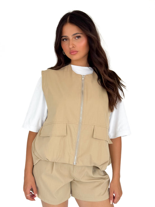 Vienna gilet beige