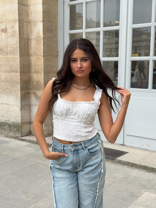 Fleur top white