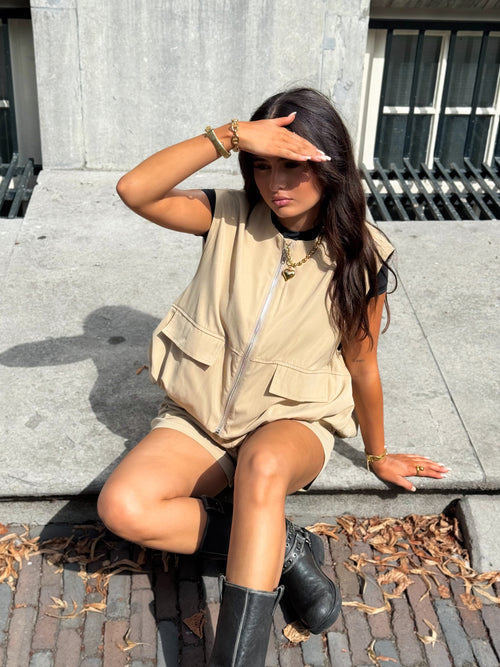 Vienna gilet beige