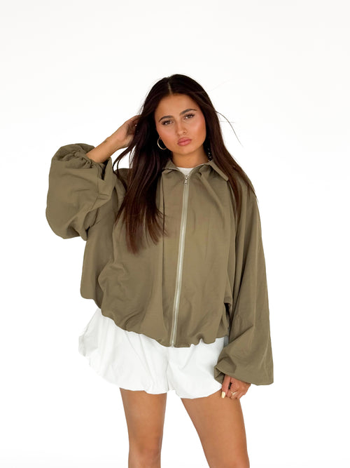 Maud jacket army green