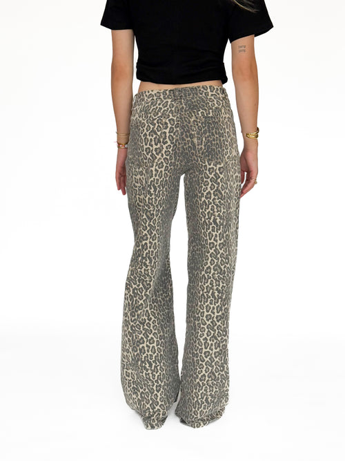 Tall - Stretch - Isa wide jeans leopard