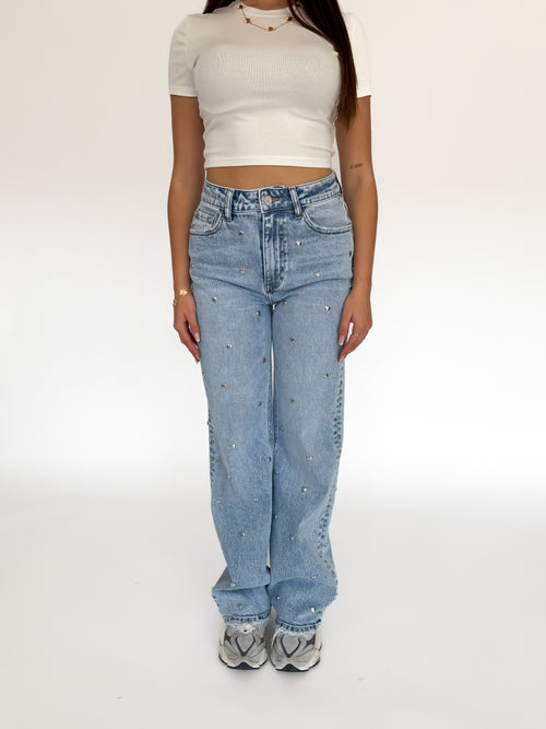 Stretch - Lou wide jeans light denim