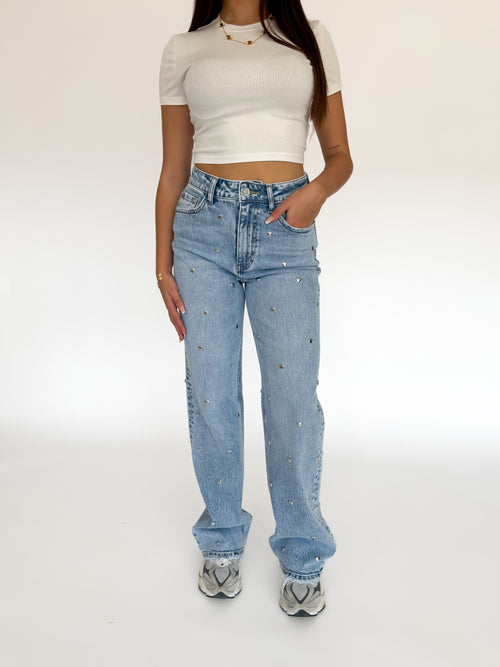 Stretch - Lou wide jeans light denim