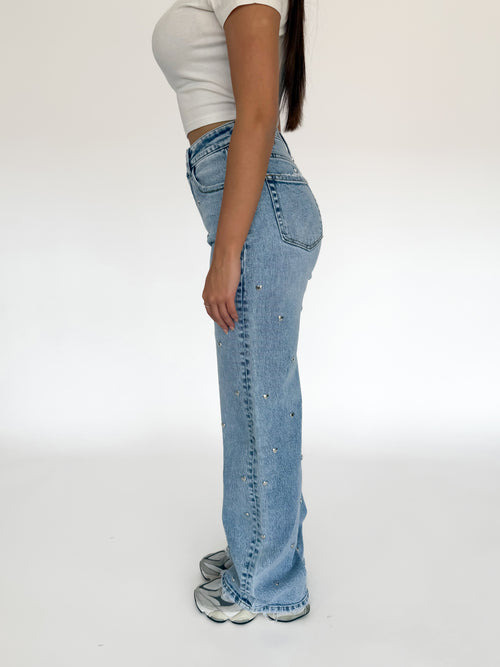 Stretch - Lou wide jeans light denim